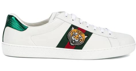 scarpe gucci ricamo tigre|gucci tiger for sale.